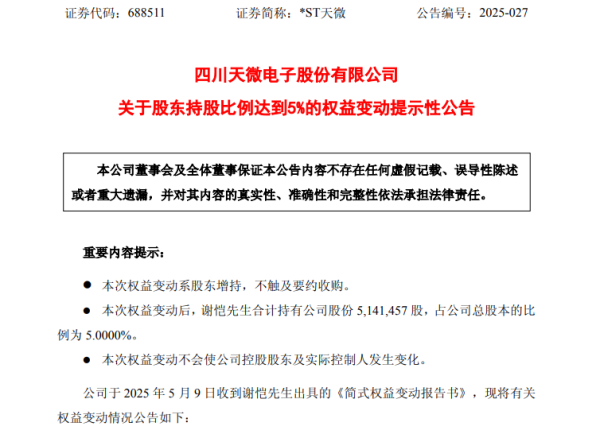 赢翻网 牛散举牌*ST军工牛股！近4天大涨近40%！