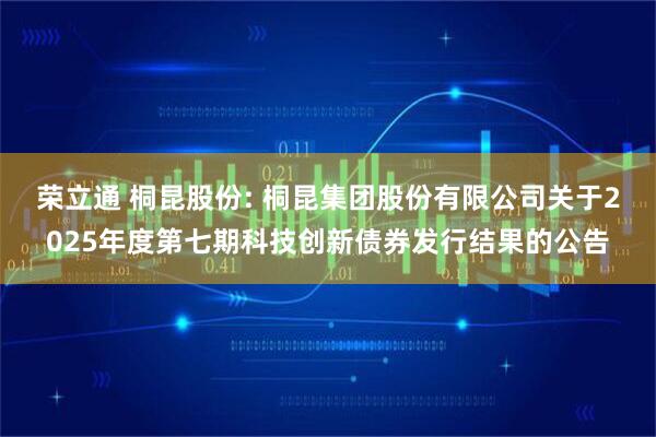 荣立通 桐昆股份: 桐昆集团股份有限公司关于2025年度第七期科技创新债券发行结果的公告